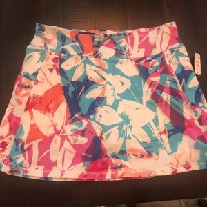 T by Talbots stretch skort L NWT